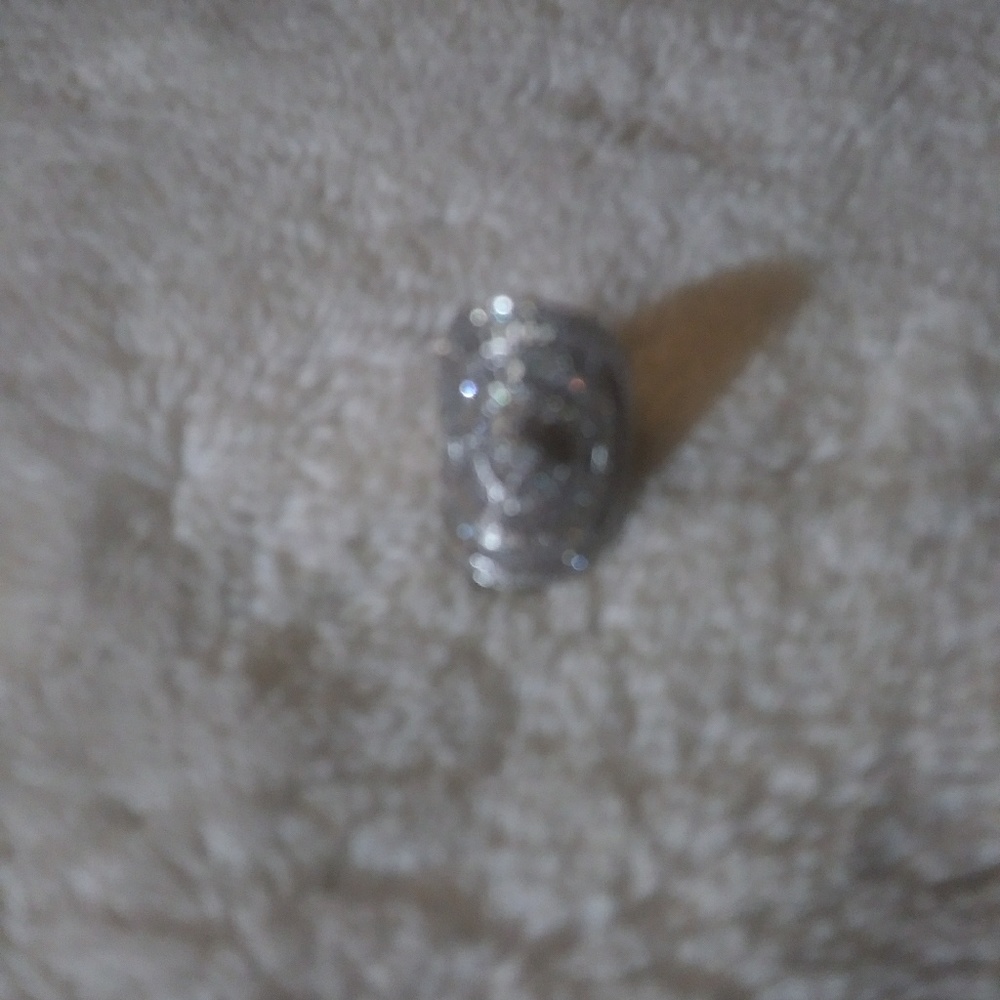 🚫SOLD🚫 RNatural White Sapphire 925 Silver Ring❤ - Picture 3 of 8